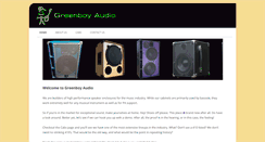 Desktop Screenshot of greenboyaudio.com